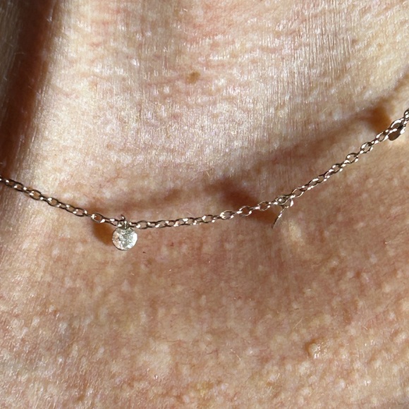 Vintage Silpada Gold Necklace Minimalist Design with Sparkling Elements - Picture 3 of 4